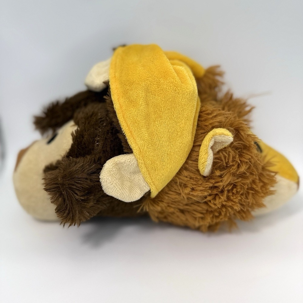 Best Made Toy Reversible Lion Monkey Plush Yellow Brown Flip Animal Stuffed 12in